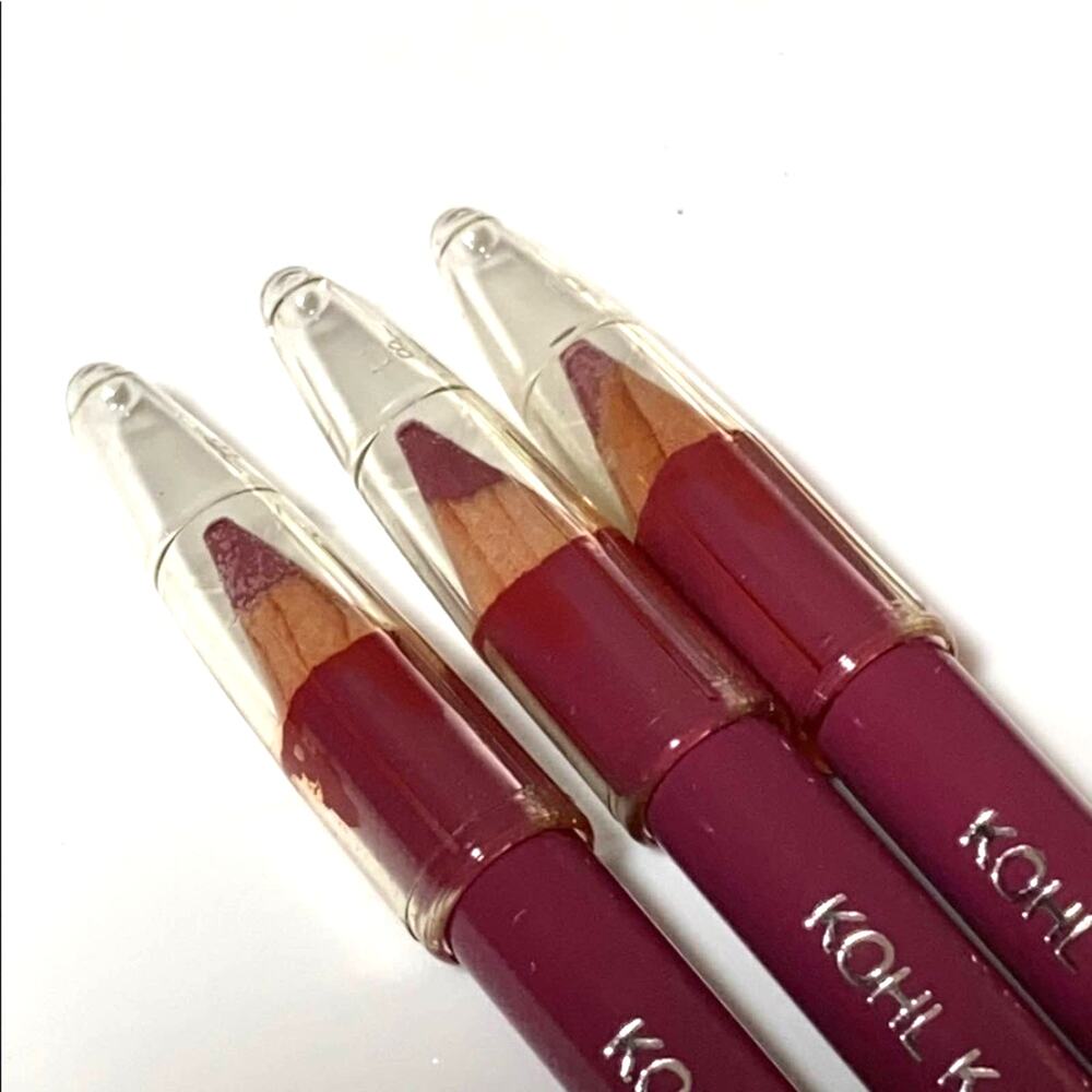 Jordana Lip Line Pencil Set 3 Maroon Lip Color Contour Red Wine USA Lipliner NEW